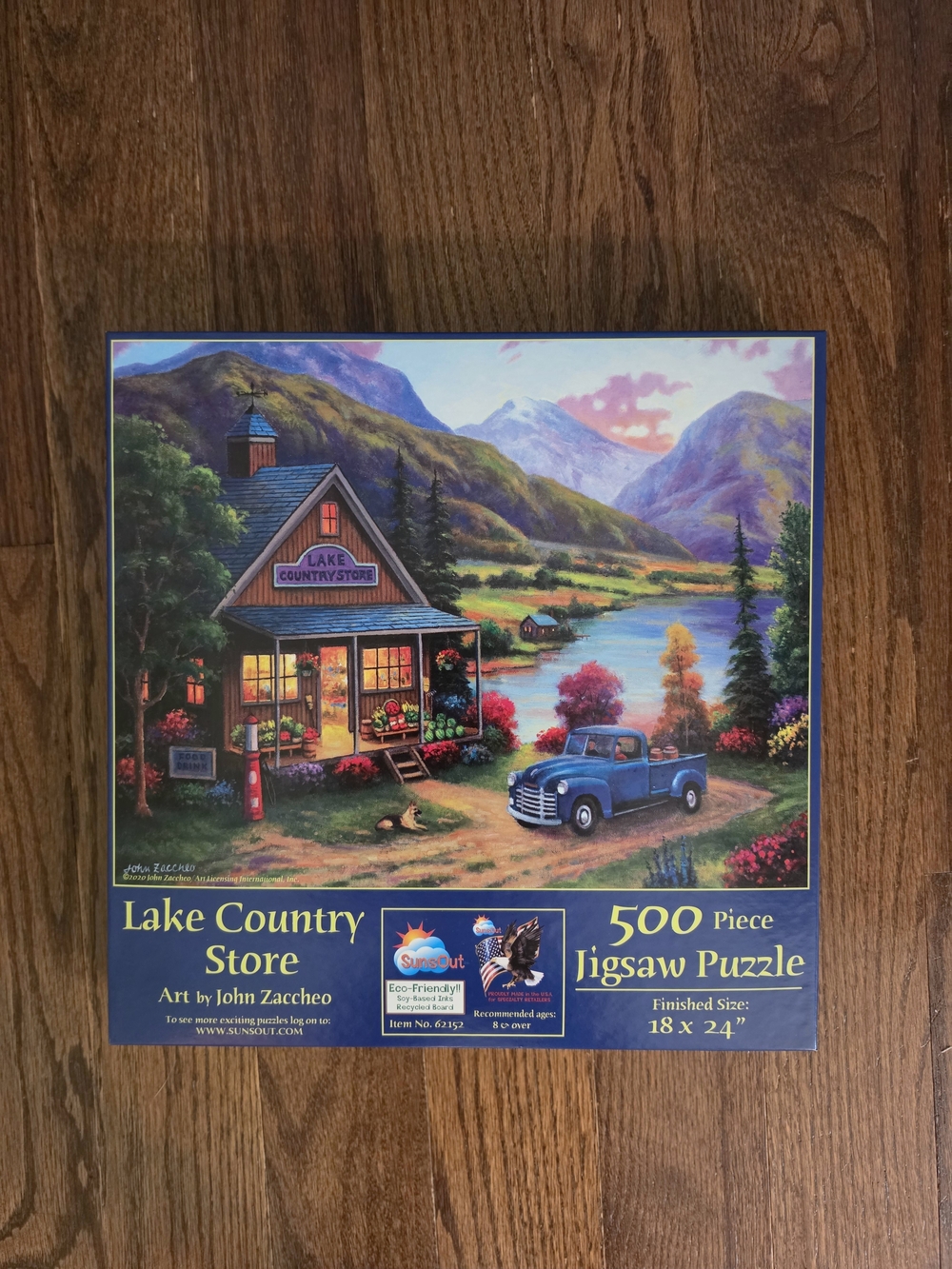 500-Piece Jigsaw Puzzle - Blue Truck Mountain Puzzle